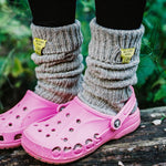 Texelse gebreide wollen sokken - Skeepe beige - kniekousen