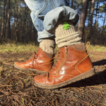 Braune Wollsocken - Mittelhoch - Größe 42-46