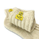 Weiße Wollsocken - kurz - Größe 42-46