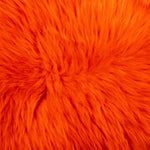 Texelse schapenvacht donker rood - oranje