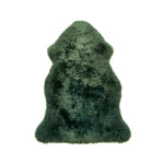 Texelse schapenvacht groen gekleurd