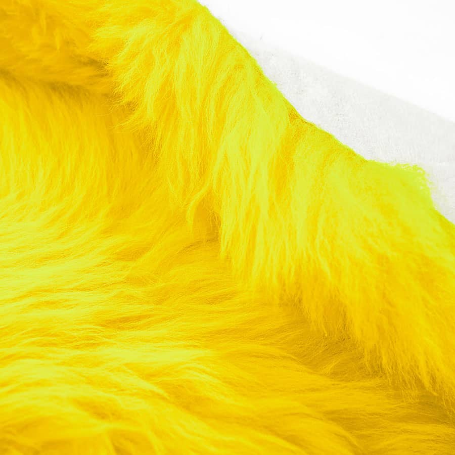 Buy sheepskins online - bright yellow