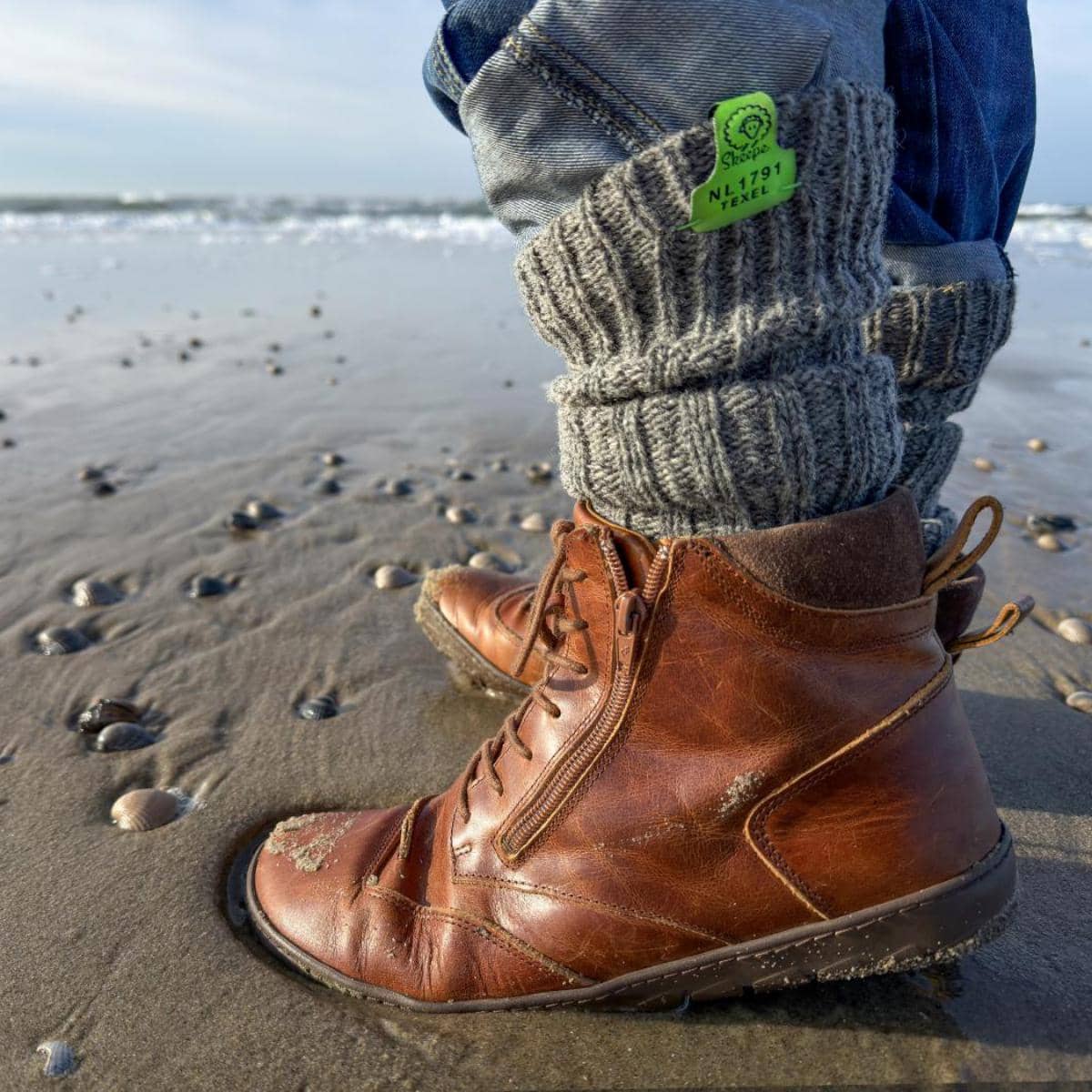 grijze wollen sokken heren en dames