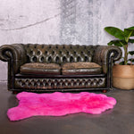 Texelse schapenvacht donker roze