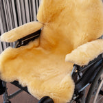 Set van Medicinaal Schapenvacht voor Rolstoel: Zitting + Armleuninghoezen