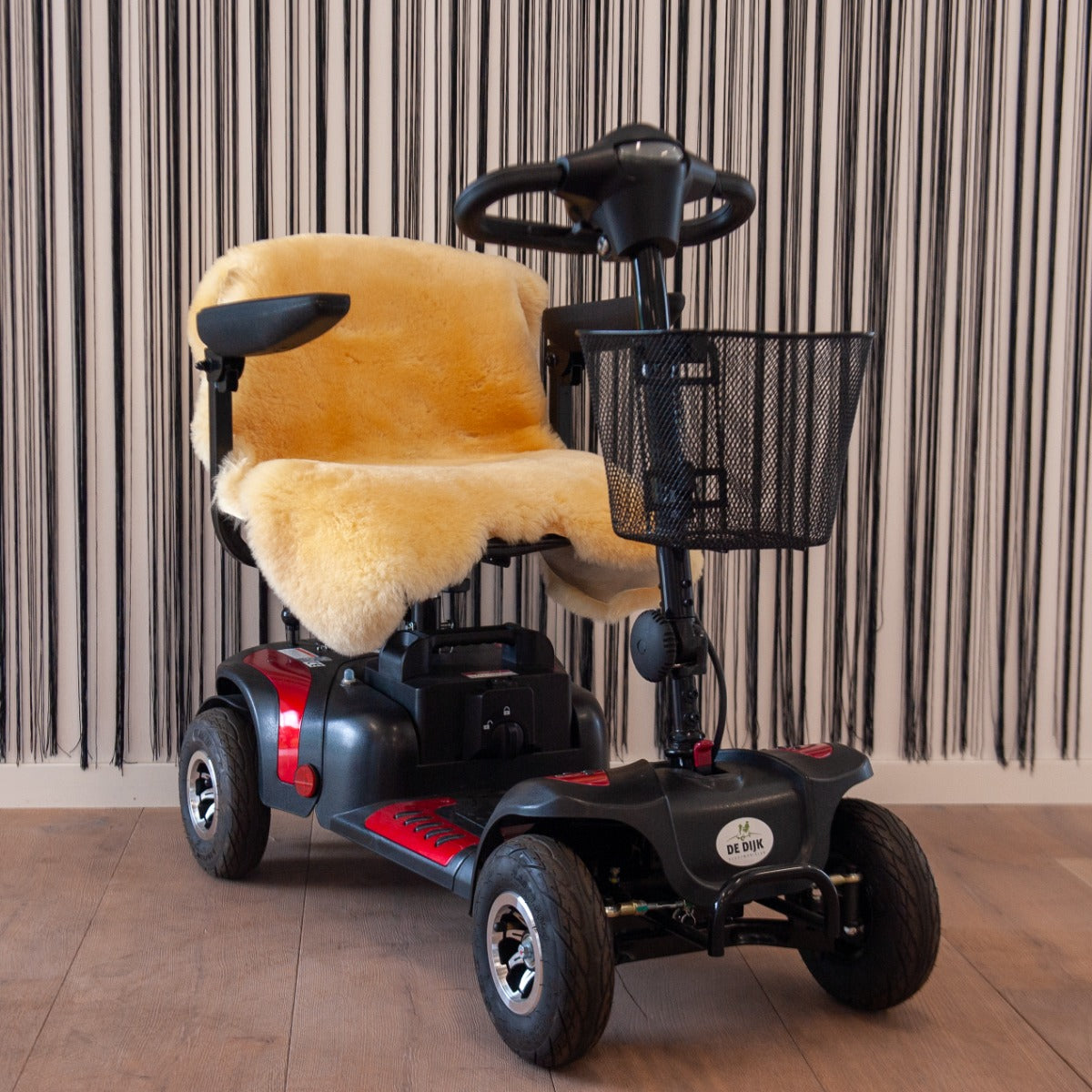 Texelse lamsvacht medicinaal rolstoel ecologisch gelooid