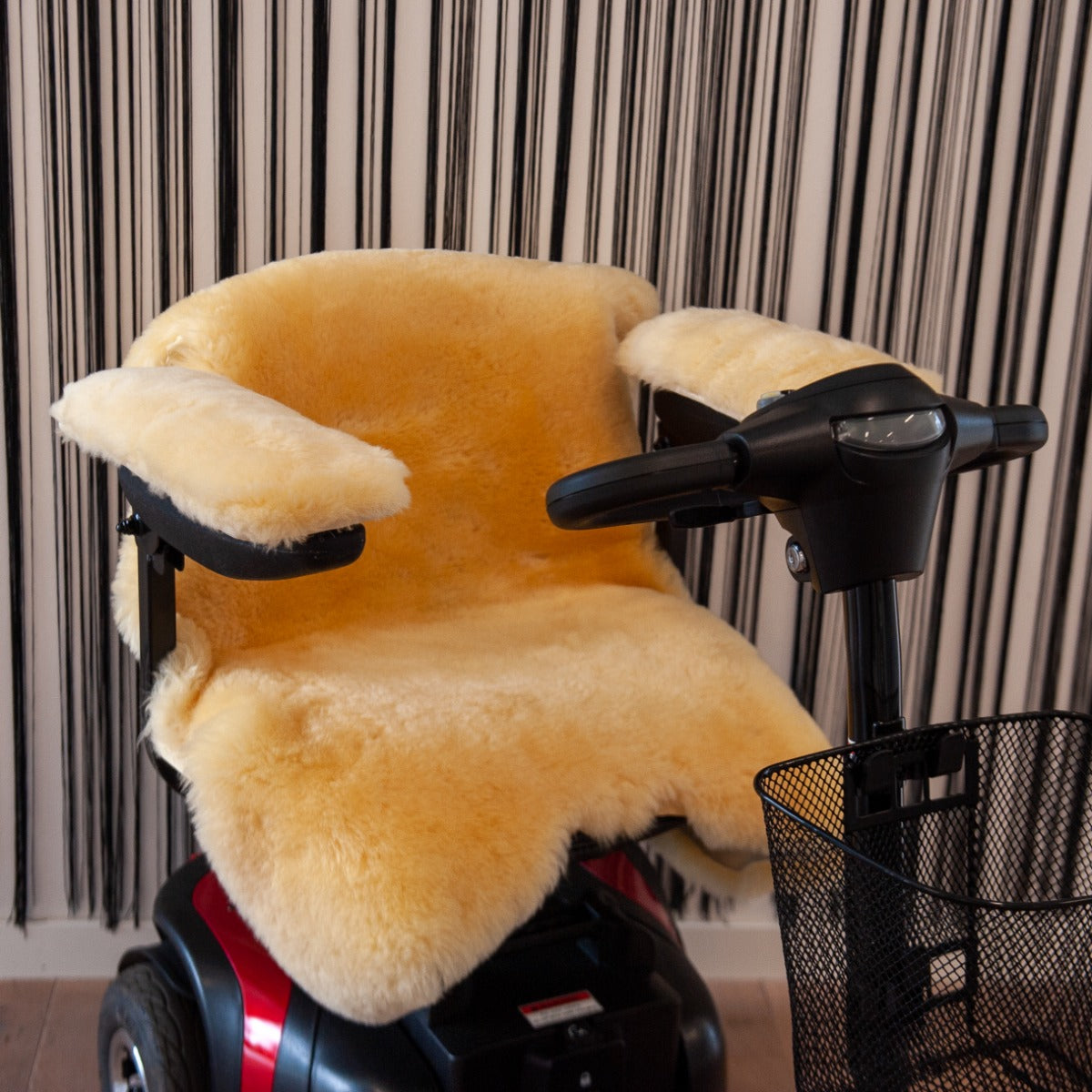 Texelse lamsvacht medisch rolstoel kussen en armsteun set ecologisch