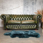 Texels schapenvacht groen blauwe zeekleur