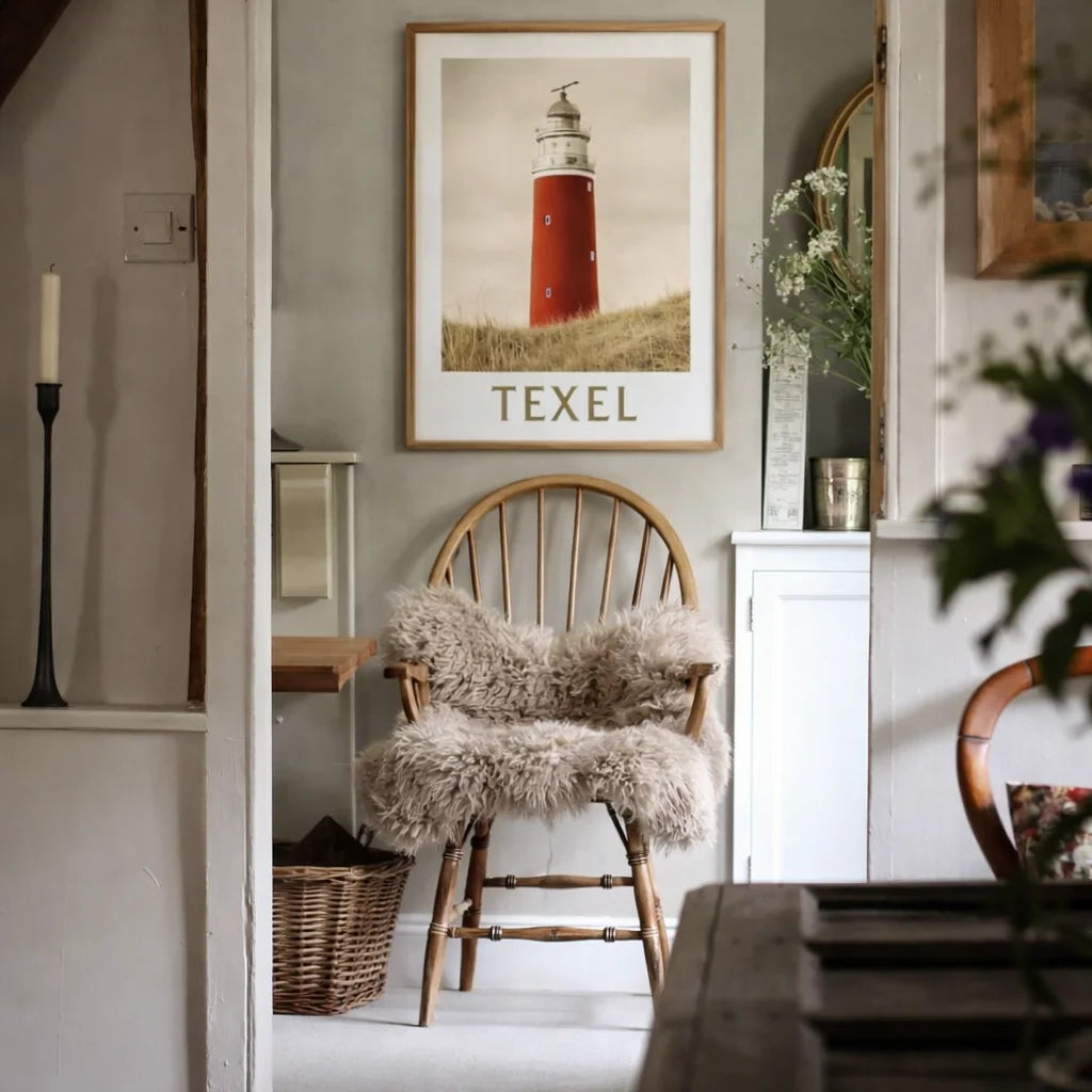 Texelse schapenvacht - naturel kleur taupe