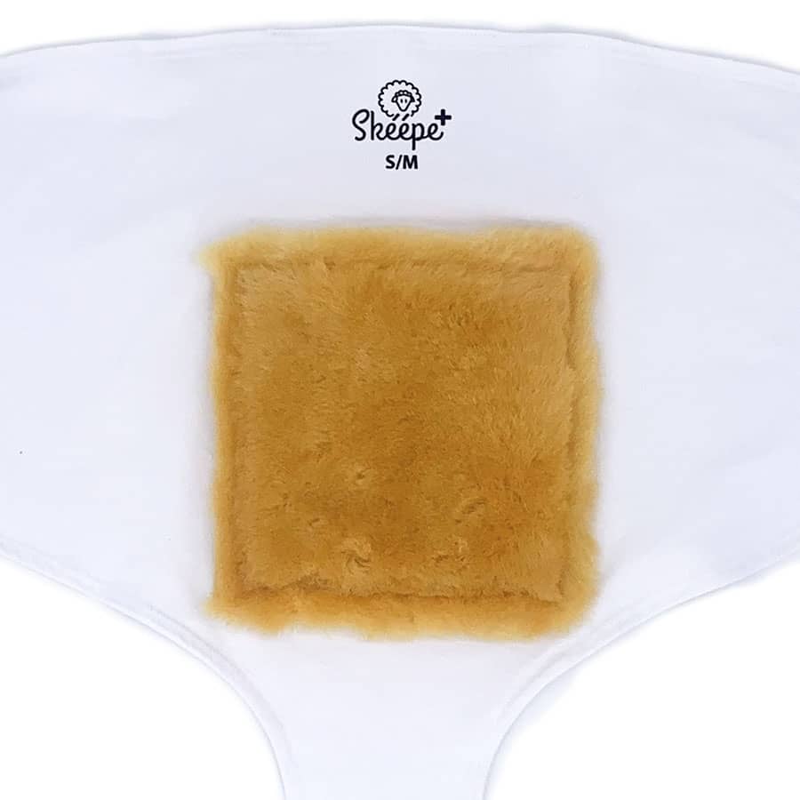 Schapenvacht inlegpads voor pijn door doorligwonden / decubitus