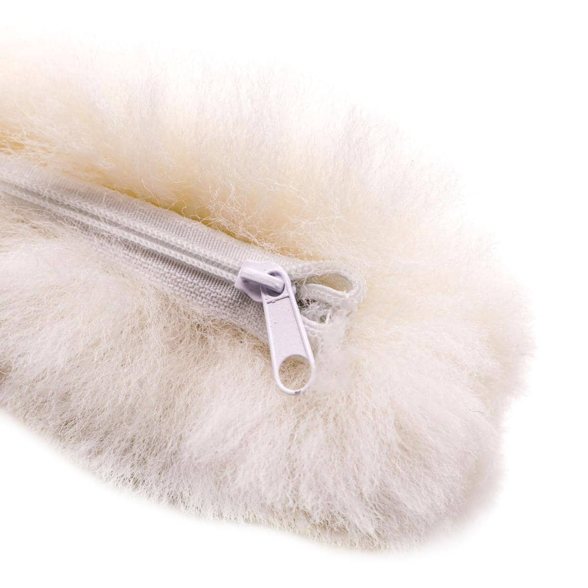 Schapenvacht kruikenzak met ritssluiting