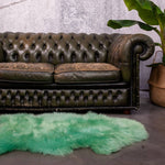 Mint groene schapenvacht Texel