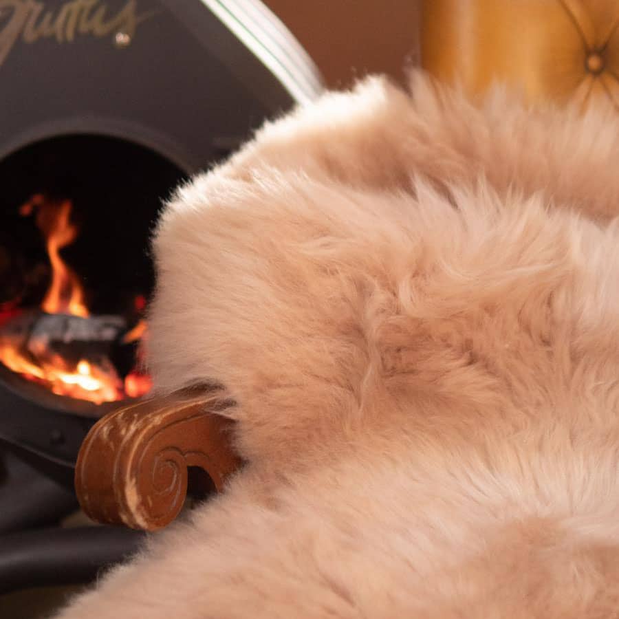 sheepskin chair - natural beige