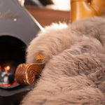 extra large and long sheepskin for chair - taupe