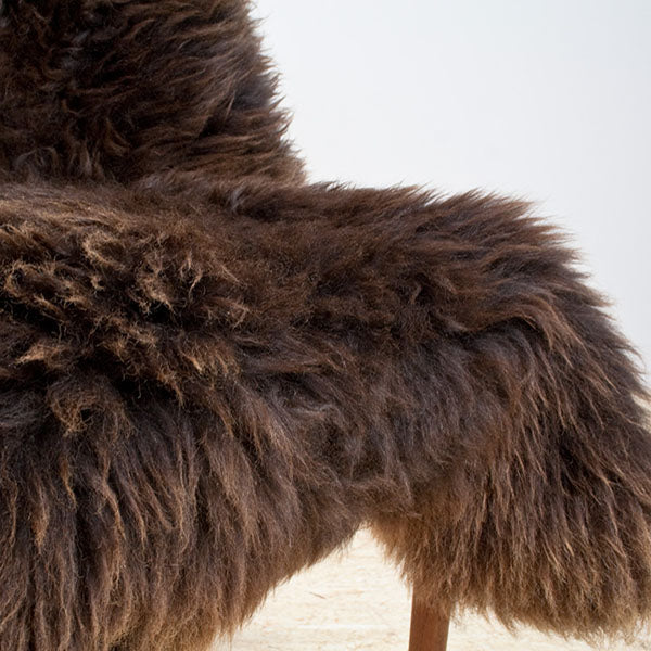 Texelse lamsvacht, natuurlijk bruin