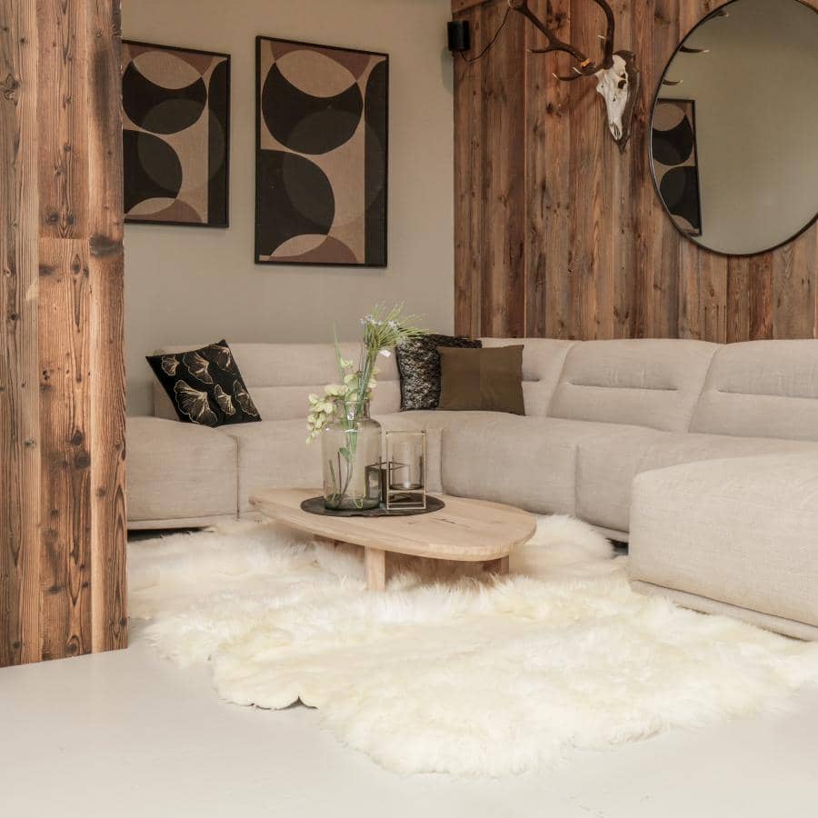 Texel sheepskin rug white