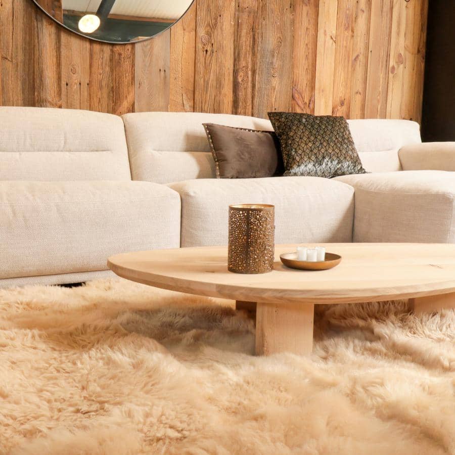 Texel sheepskin rug beige skeepe