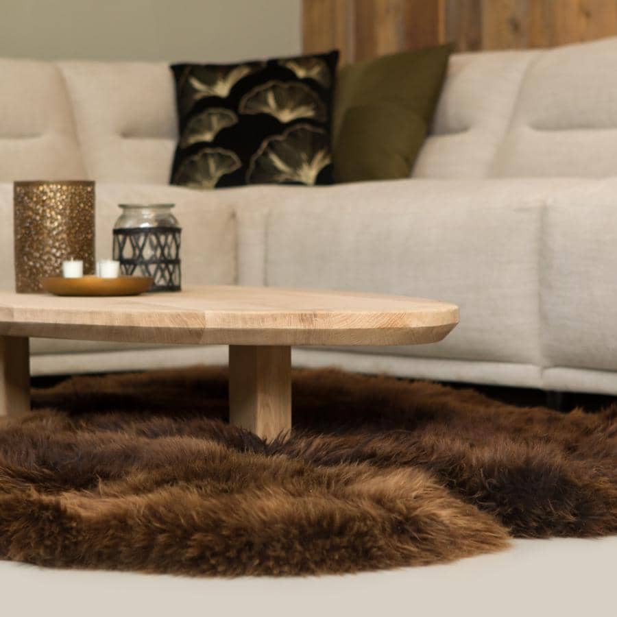 Sheepskin rug Brown