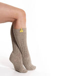 Beige Wollsocken - Mittelhoch - Größe 37-41