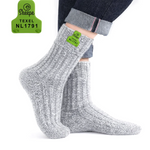 Hellgraue Wollsocken - Größe 42-46