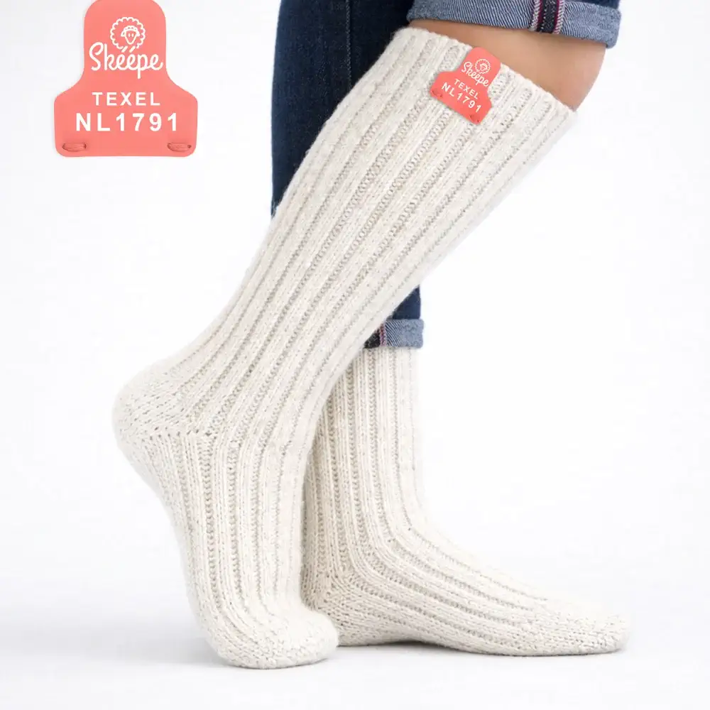 Lange wollen kousen dames