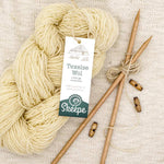 Echt Texelse breiwol, knot, van de Texelse schapenwol. Natuurlijk en duurzaam