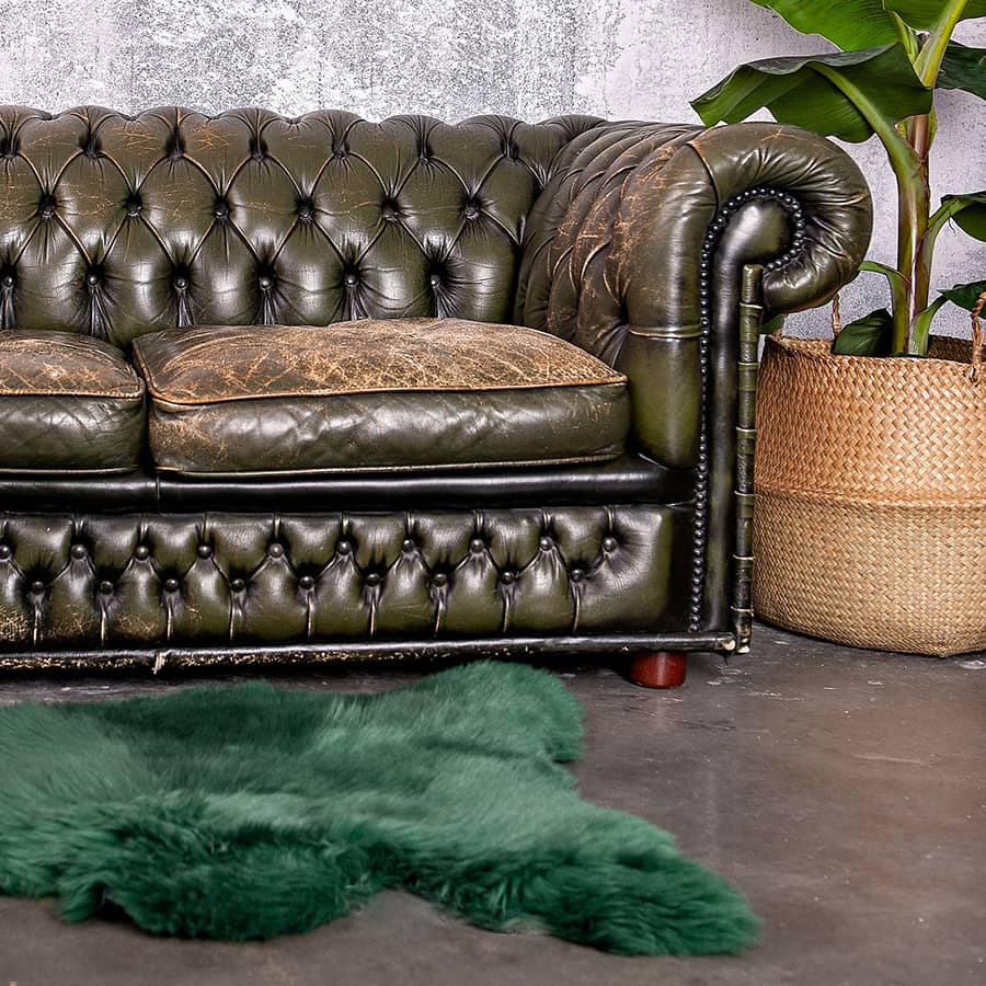 Schapenvachten van Texel donker groen