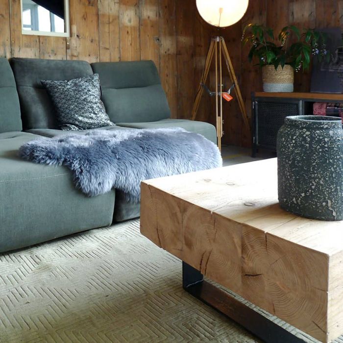 Skéépe texelse schapenvacht donkergijs