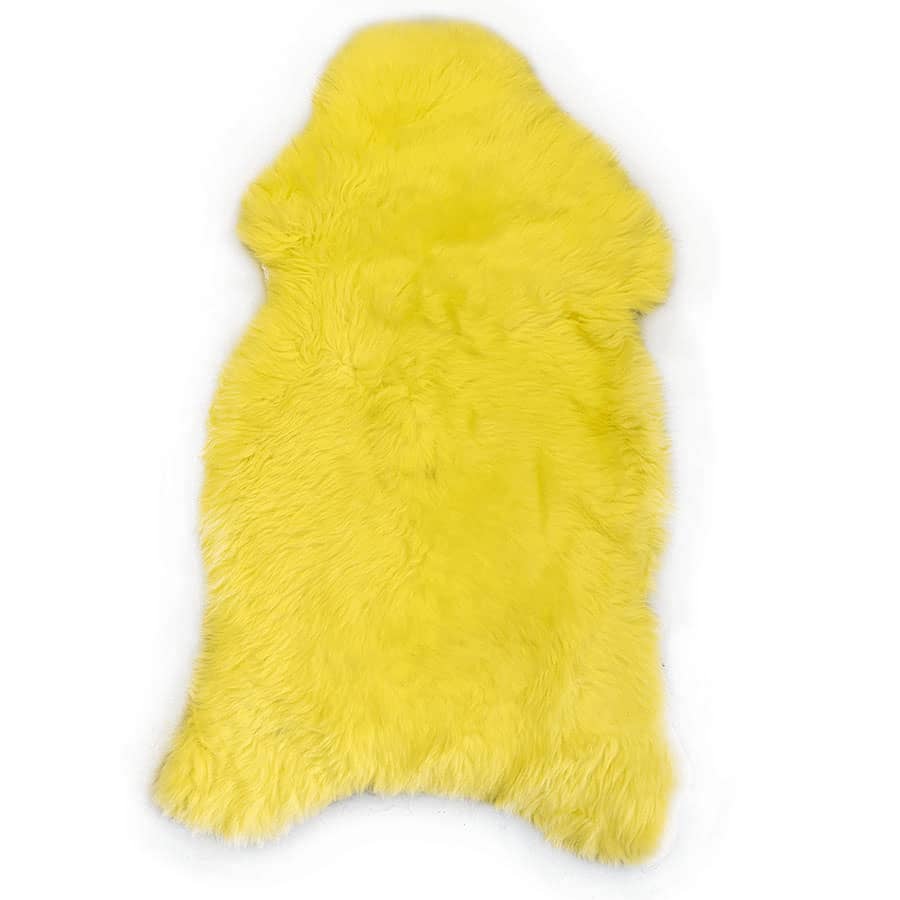 Fel neon gele schapenvacht Texel