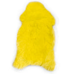 Fel neon gele schapenvacht Texel
