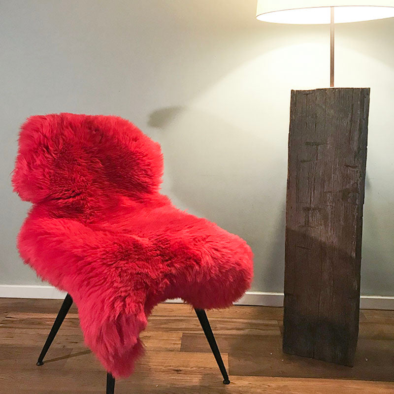 Texelse Schapenvacht in rood - koop 'm bij Skéépe