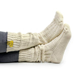 White wool socks - medium long