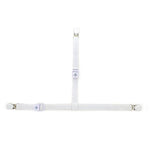 Wit elastiek voor het vastmaken van je schapenvacht