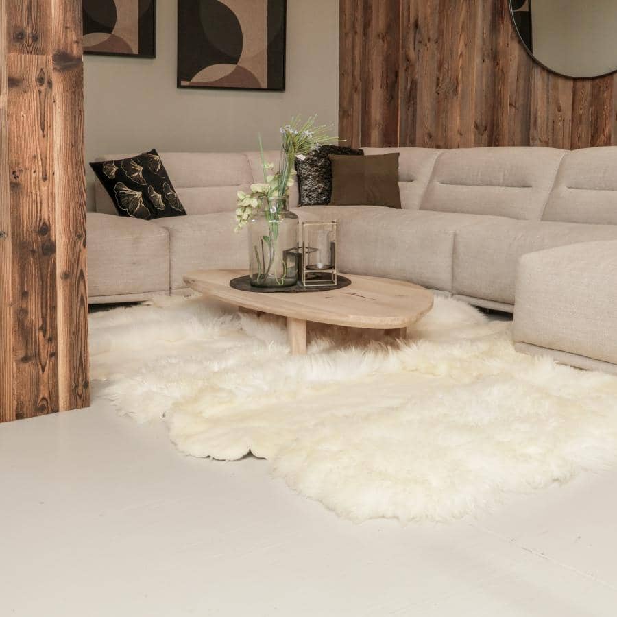 Vloerkleed schapenvacht Skeepe Wit