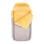 Voetenzak van medicinaal gelooid lamsvacht - Grijs