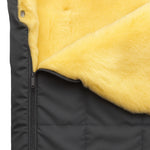 Warme wollen voetenzak - zwart / grijs