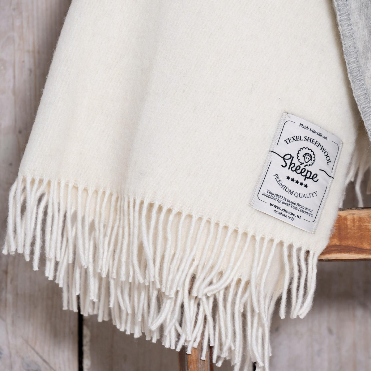 wollen deken - wit