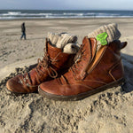 Braune Wollsocken - Mittelhoch - Größe 42-46