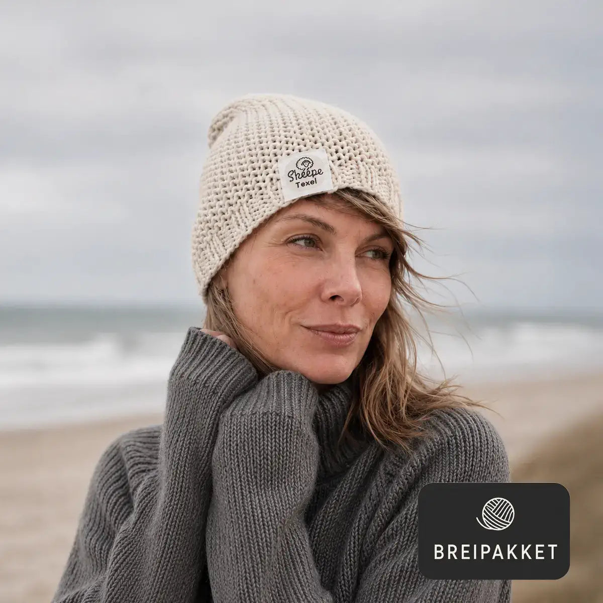 Brei pakket muts - wol texel