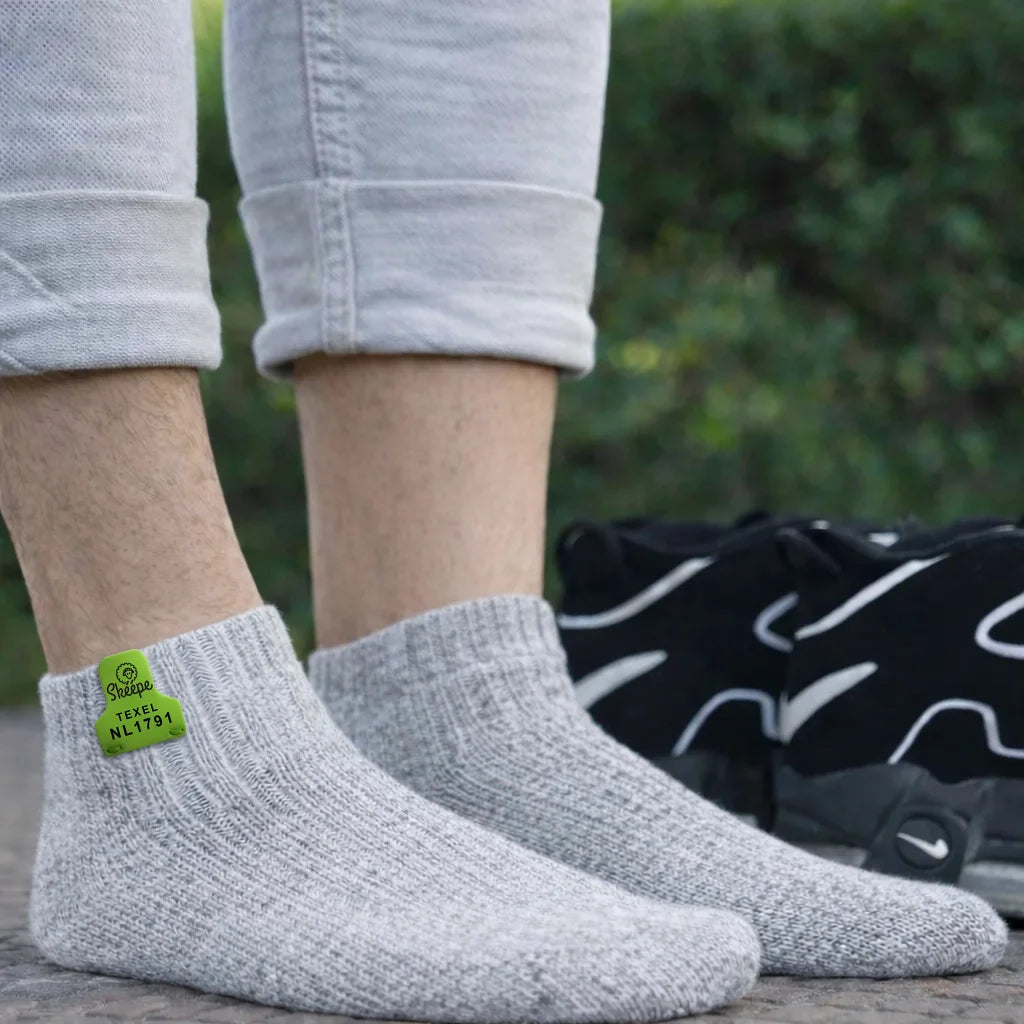 Hellgraue Wollsocken – Söckchen