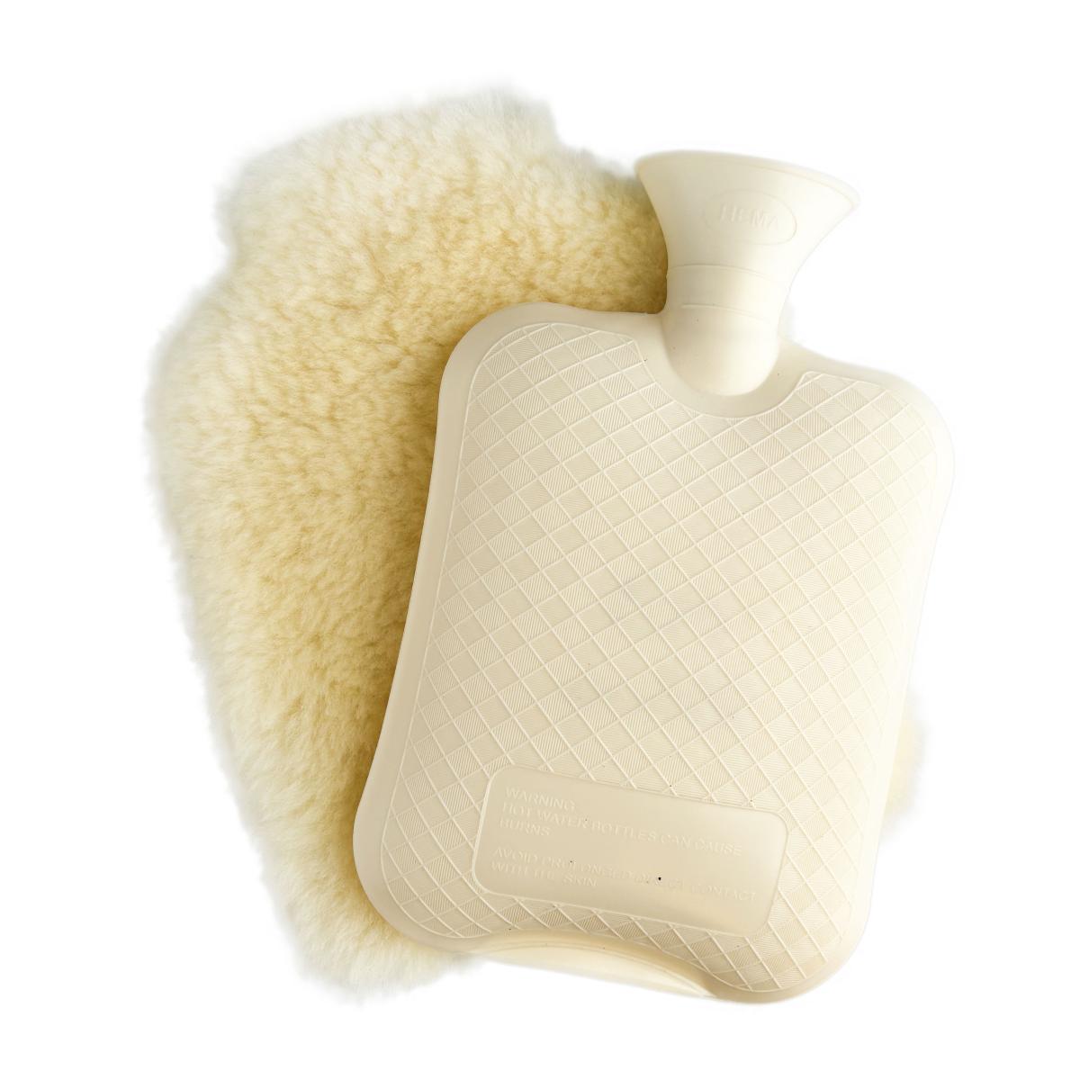Medicinale schapenvacht kruikenzak - kruikhoes - warmwaterkruik - hoes