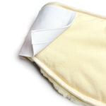 rug verwarmer van schapenwol