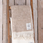 Wollen plaid beige