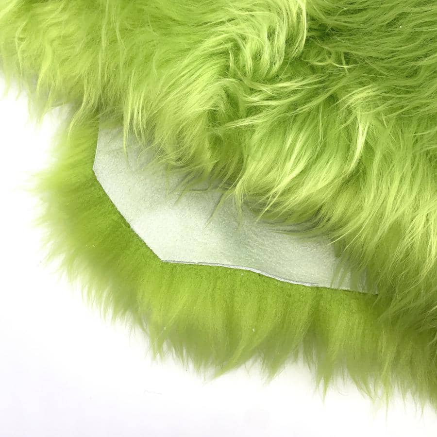 Texelse schapenvacht fel groen
