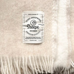 Large Texel wool throw – Light beige