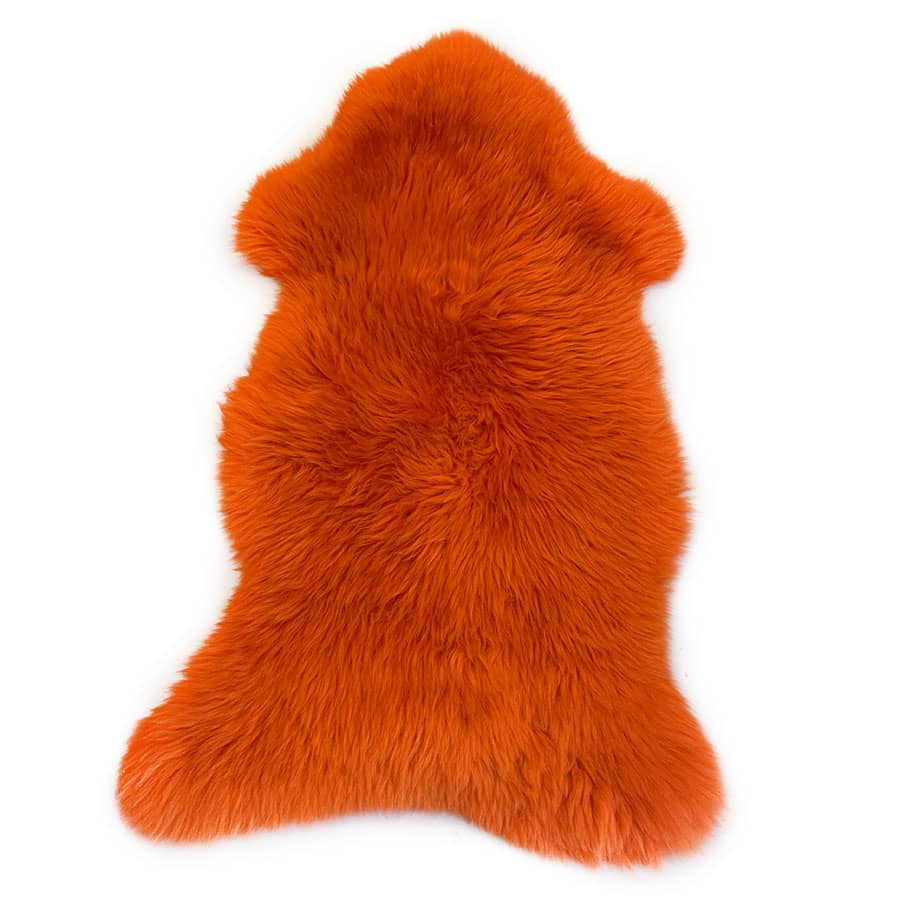 Donker oranje schapenvacht Texel