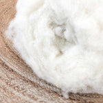 carded wool - Texel carded fleece sheep's wool - Texel
