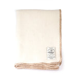 Witte wollen plaid van Texelse wol