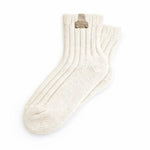 Weiße Wollsocken – Knöchelsocken