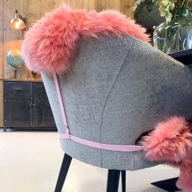 sheepskin sinks out of chair - attachment system